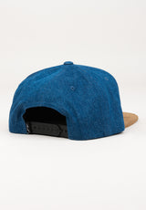 Suede 6-Panel bluewash Rückenansicht