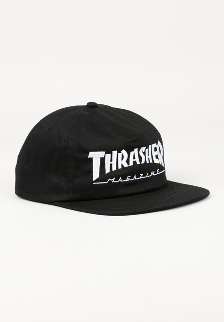 Mag Logo Snapback black-white Vorderansicht