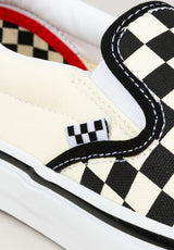 Skate Slip-On white-black-checkerboard Unteransicht