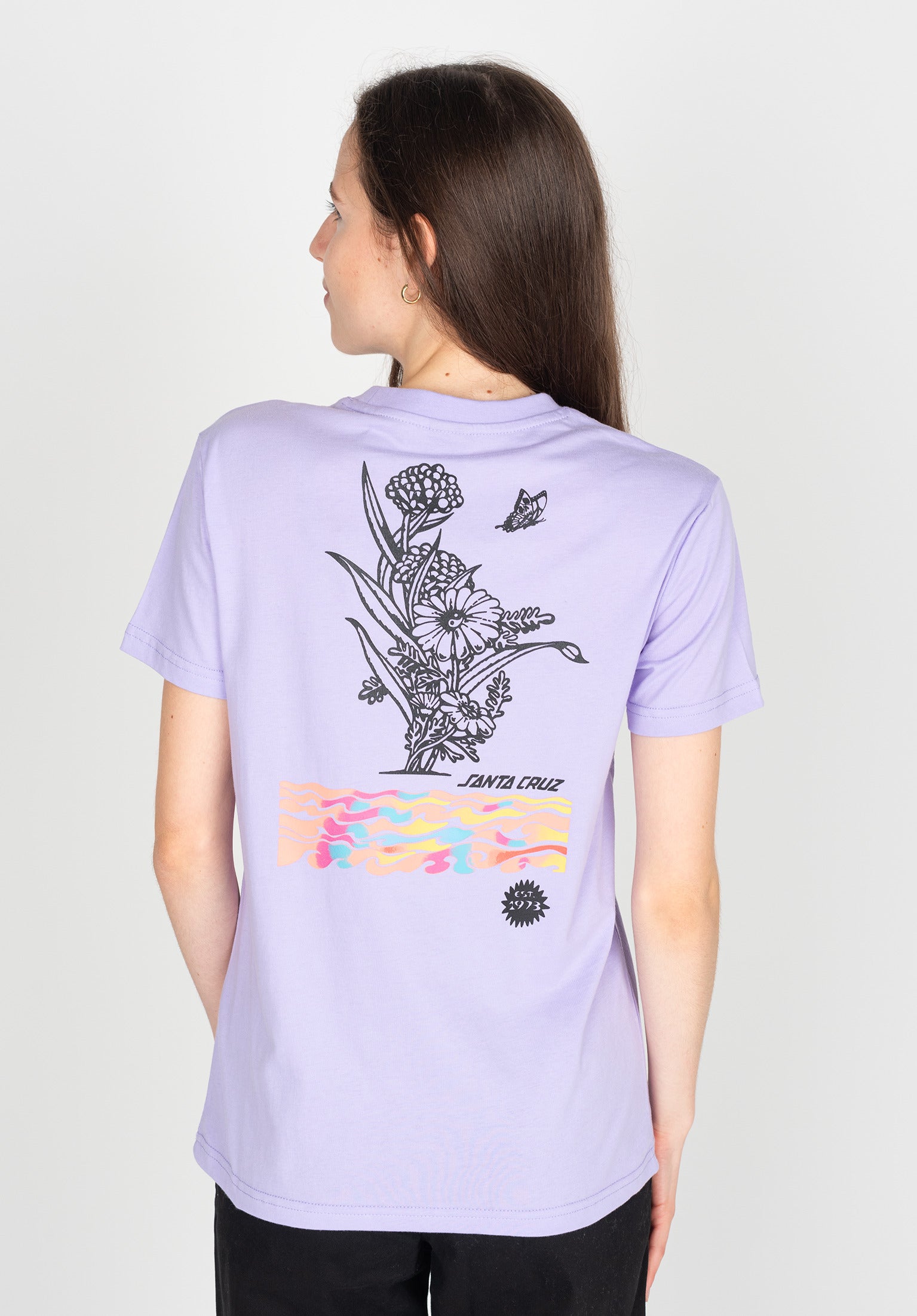 Digi Bloom Santa Cruz T shirt en digitallavender pour Femme TITUS