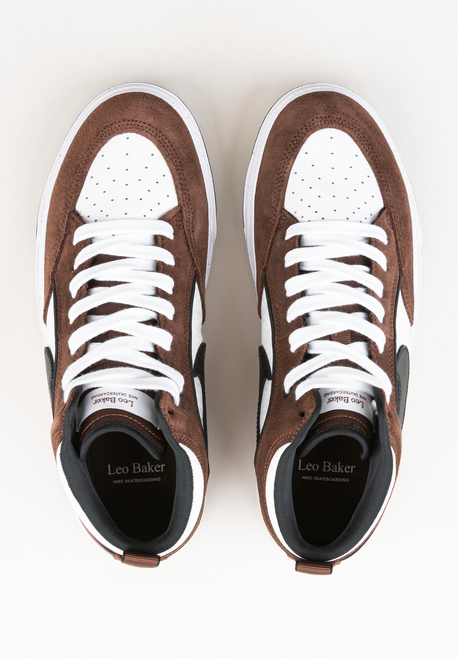 React Leo Nike SB Mens Shoes in chocolate-black-white-black for