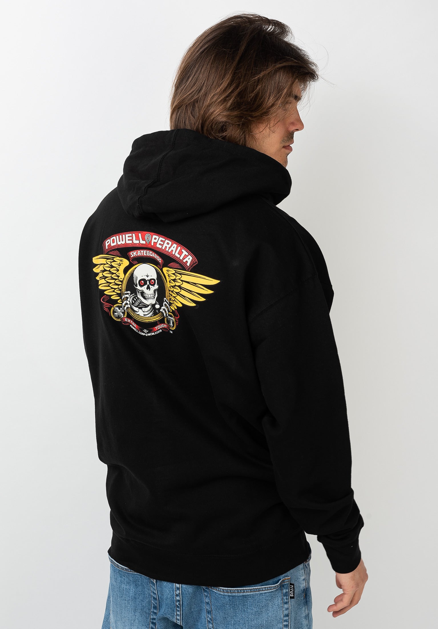 Winged Ripper Medium Weight Powell-Peralta Hoodie in black for men
