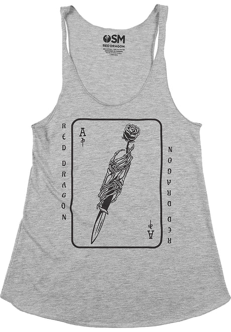 Womens Tank The Ace athletic-heather Vorderansicht