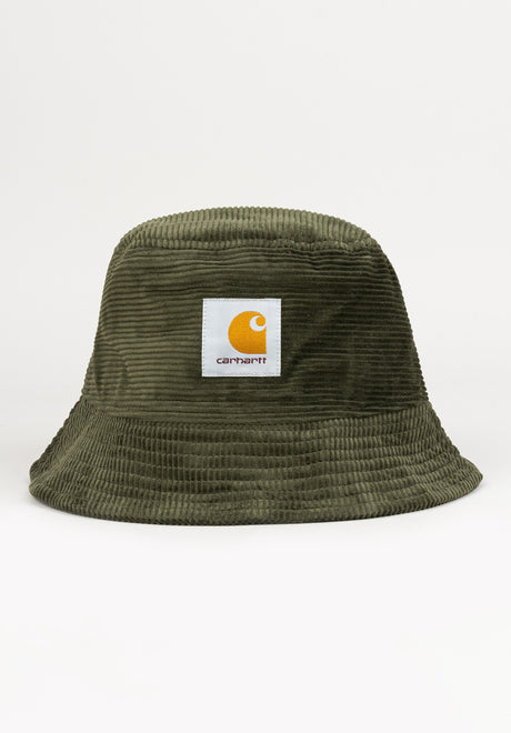 Cord Bucket Hat plant Vorderansicht