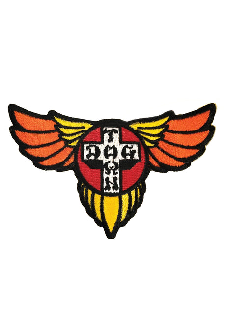 Wings 70s Large Patch red-orange-yellow Vorderansicht