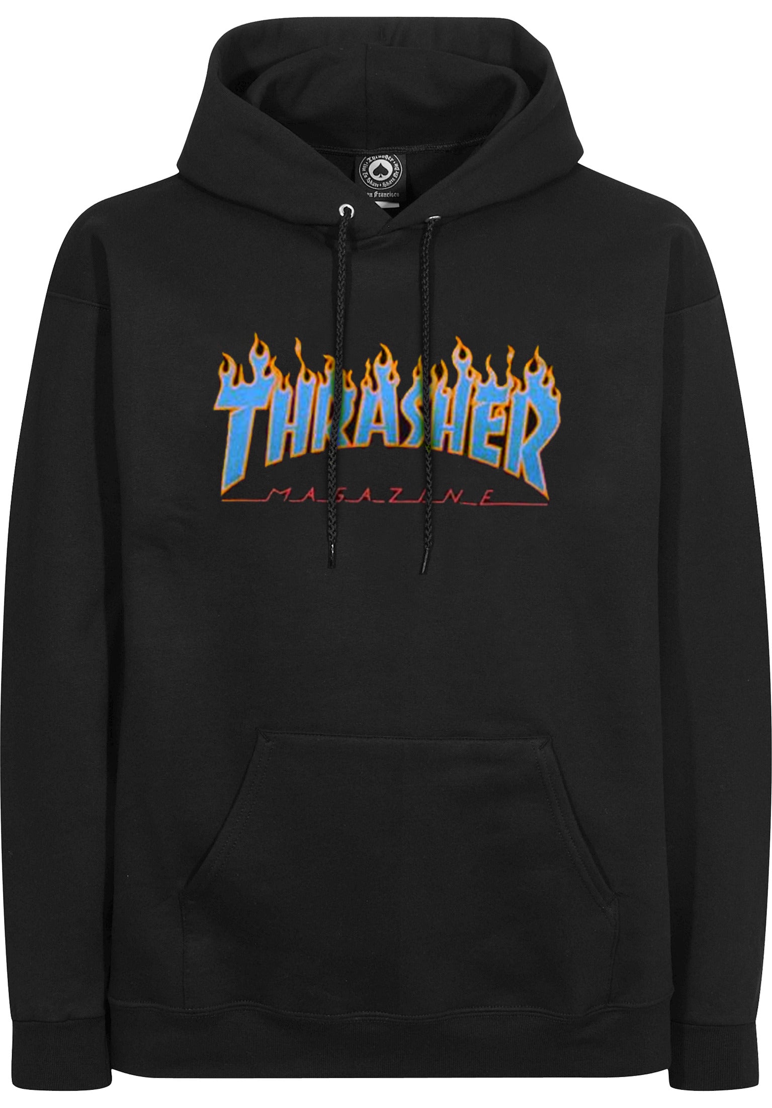 Flame Thrasher Sweat à capuche en black-blue pour hommes – TITUS