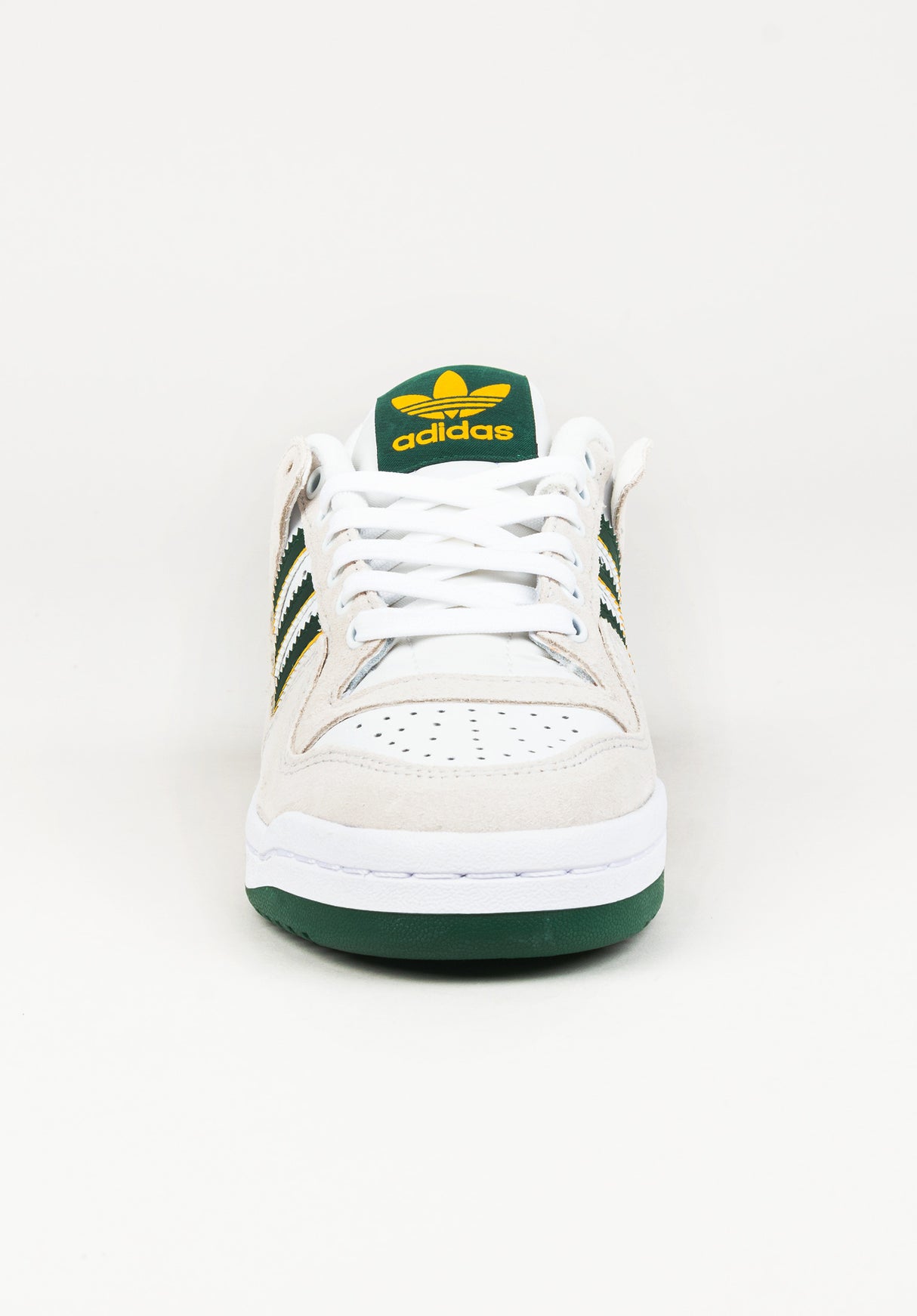 Forum 84 Low ADV white-darkgreen-yellow Rückenansicht