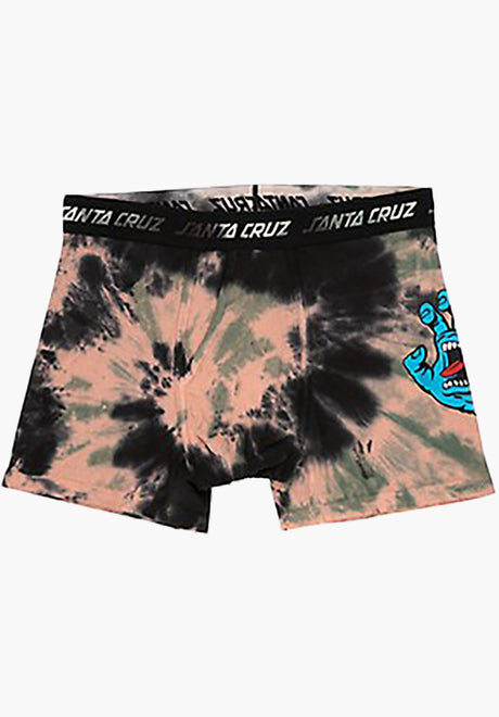 Tie Dye Hand Boxer Brief black-orange-greentiedye Vorderansicht