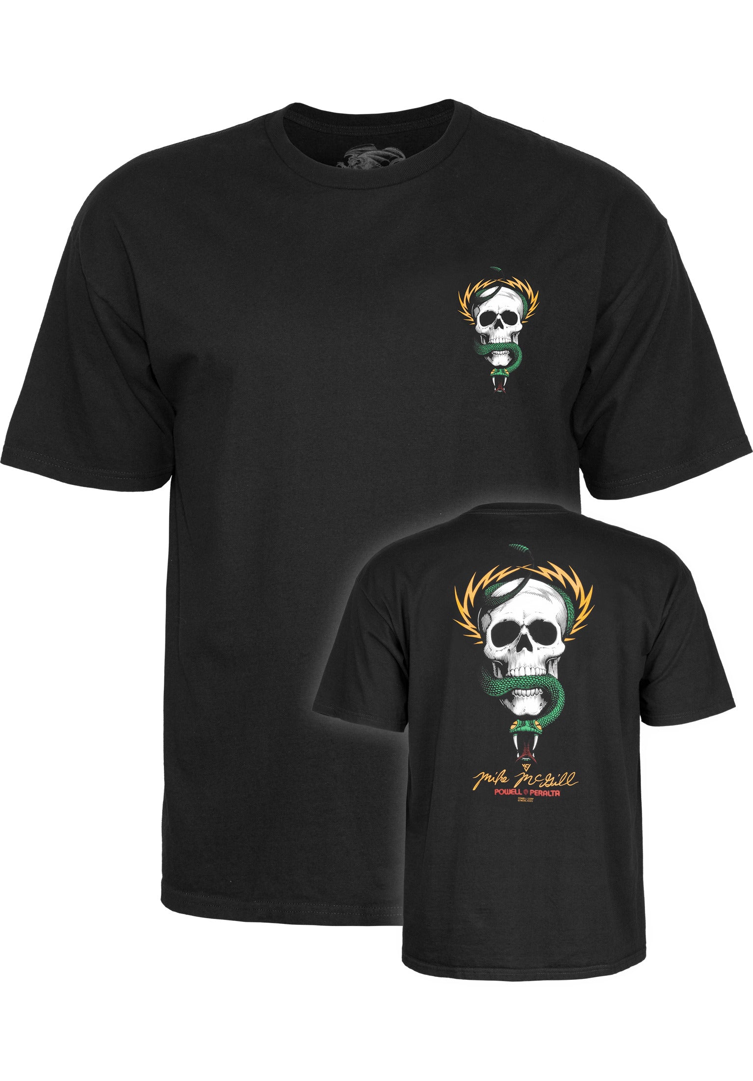 00s Powell Peralta Skull & Snake T 黒L Mc Gill Skull & Snake Powell-Peralta T-Shirt in black for men – TITUS