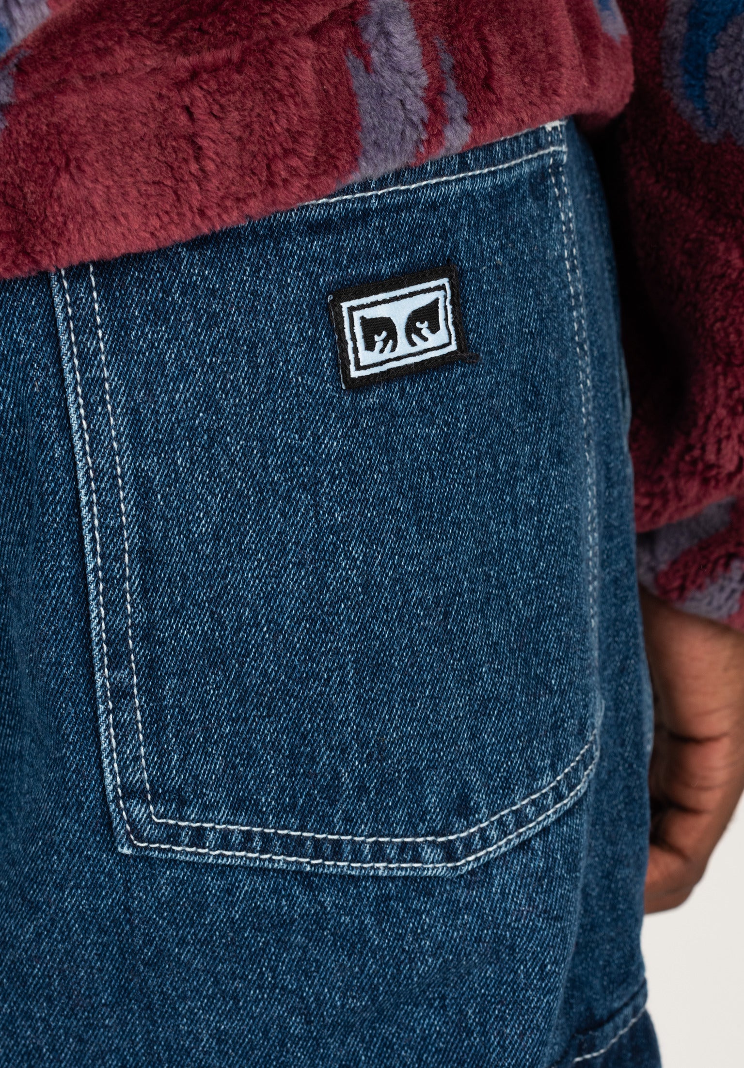 Bigwig Cargo Denim OBEY Jeans in stonewash for men – TITUS