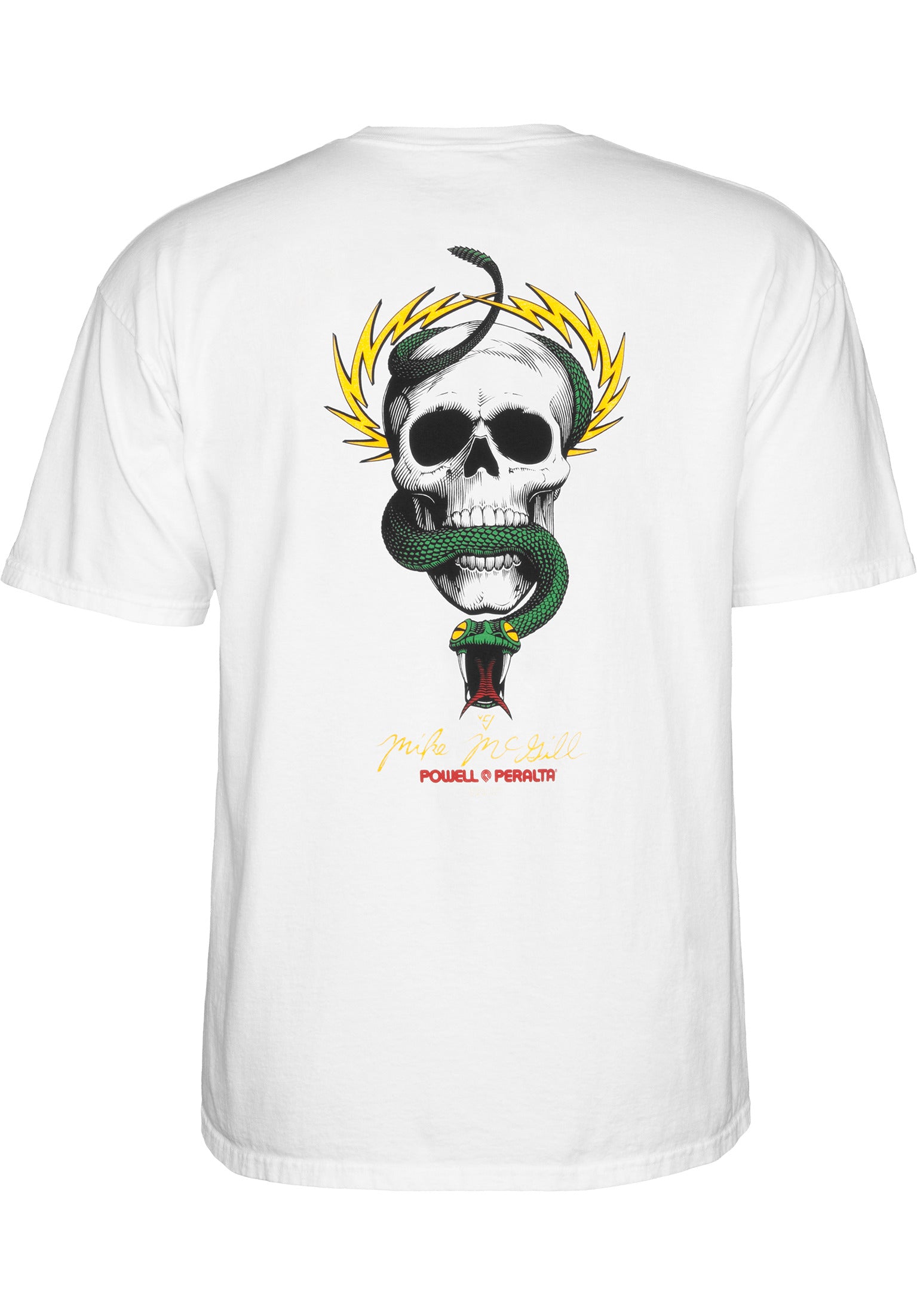 Mc Gill Skull & Snake Powell-Peralta T-Shirt in white for men – TITUS