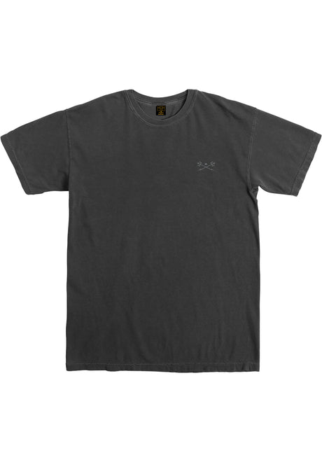 Dark Seas Go-To-Tee Pigment Dyed Tee T-Shirt black – View 1