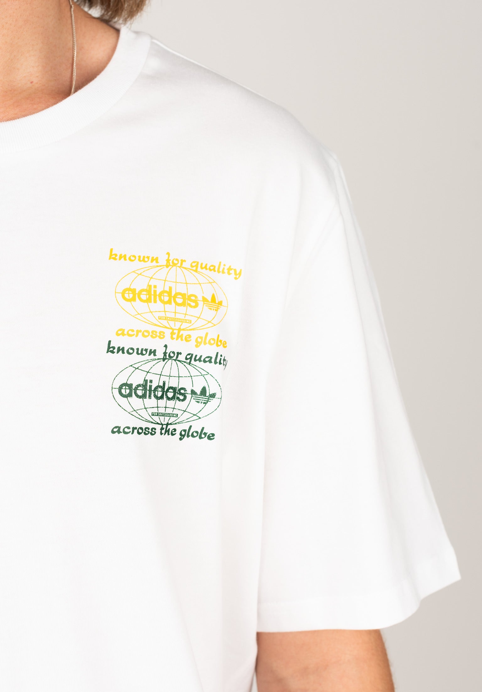 Quality adidas skateboarding T Shirt in white for Men TITUS