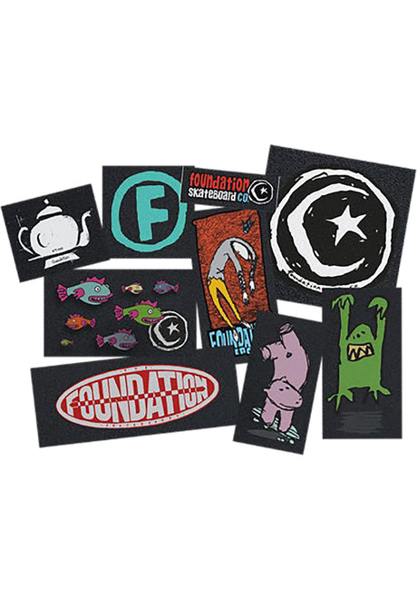 Logo Sticker Pack Set multicolored Vorderansicht