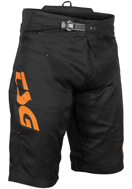 AK4 Bike Shorts black-orange Vorderansicht