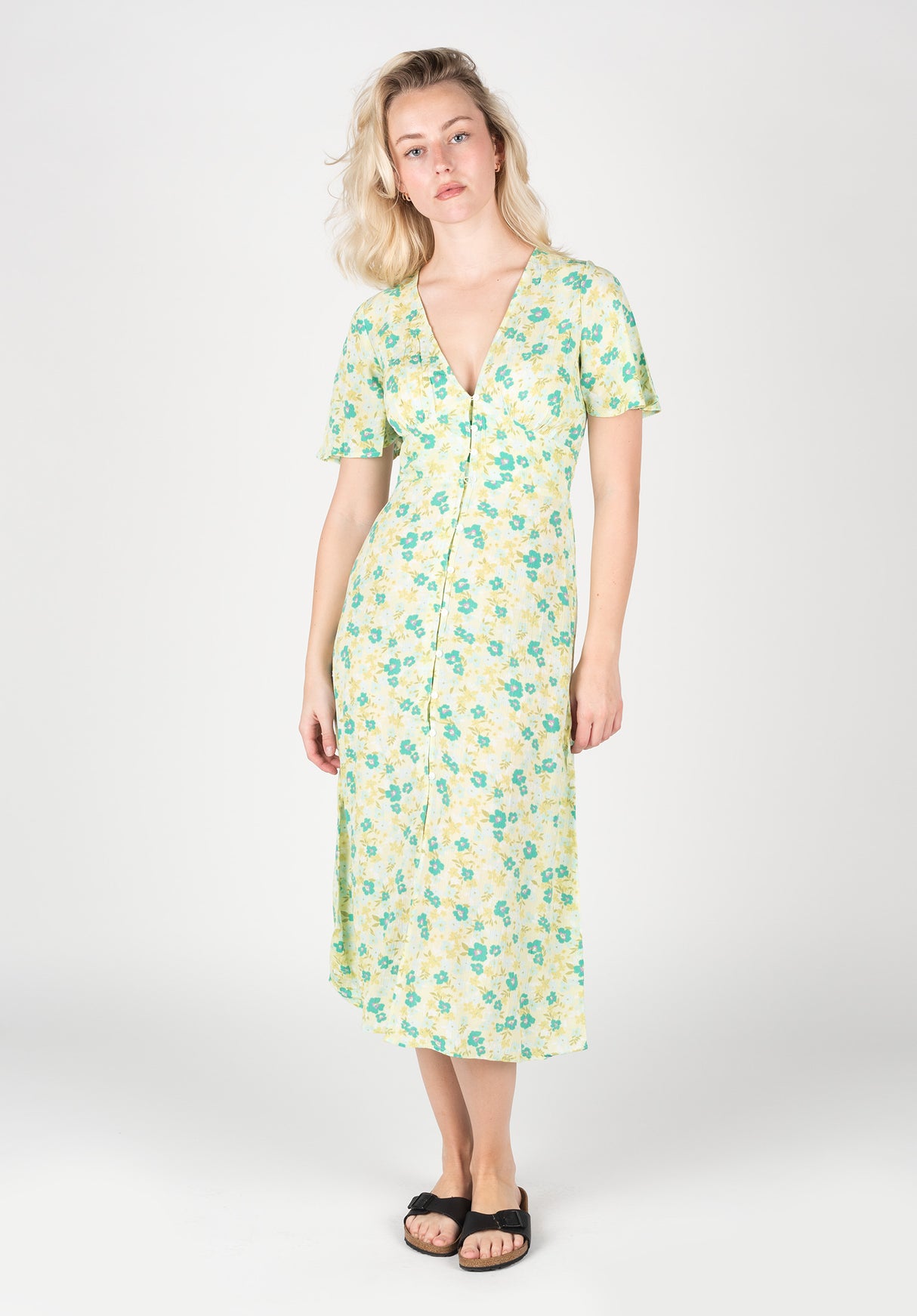 Your Girl Billabong Dress in limelight for women – TITUS