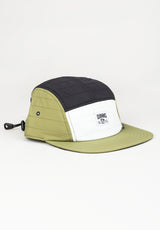 5P FC Puffy Nylon white-black-olive Vorderansicht