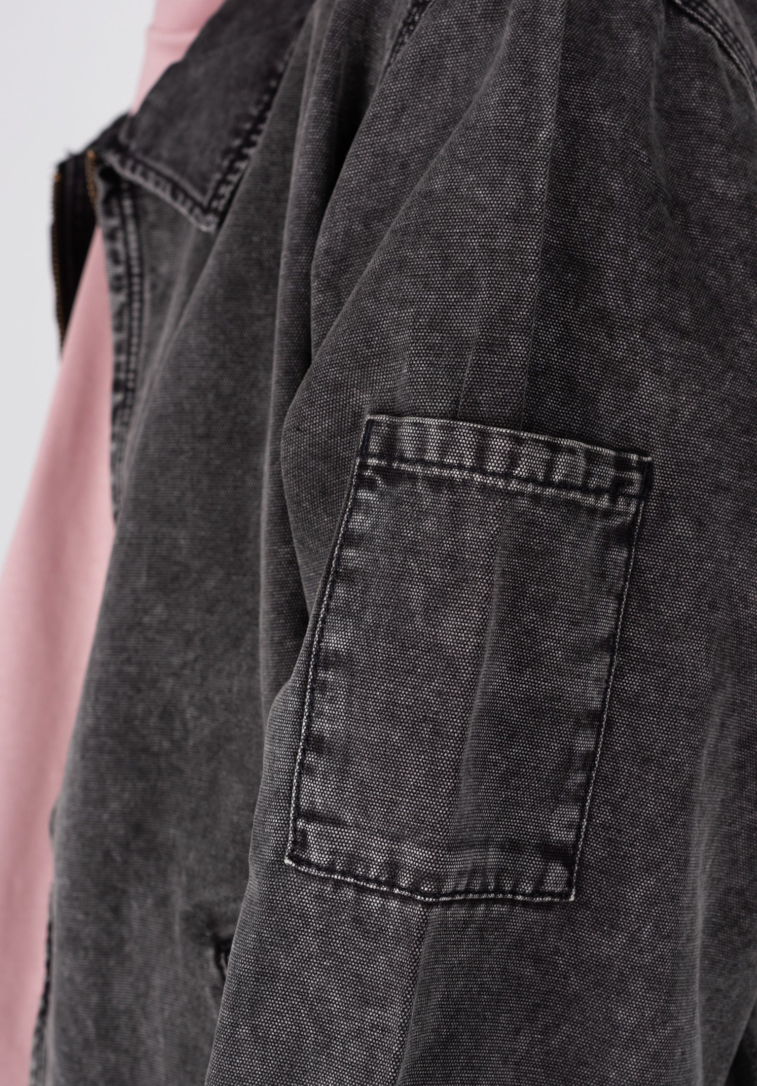 ヒョウド InnerDownJacket Newington Dickies Light Jacket in dbledye-acidwashblack for men