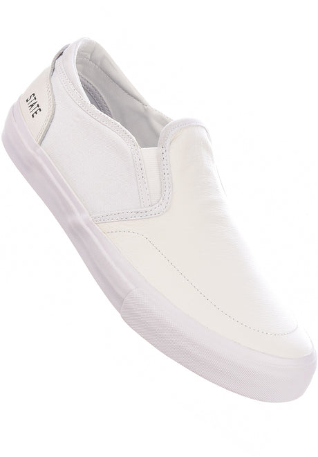 Ben Gore Keys Full Grain Leather white-white Vorderansicht