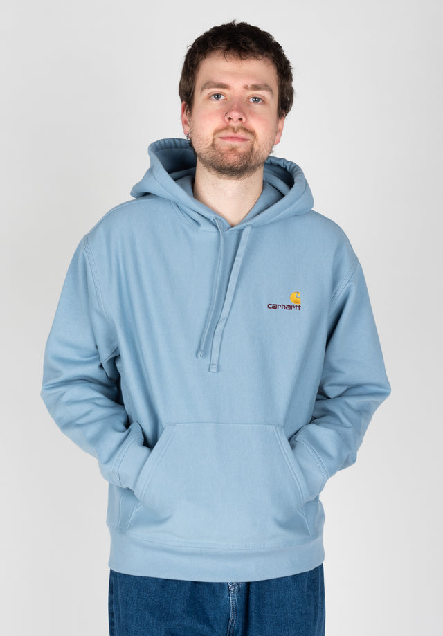 Hooded American Script frostedblue Vorderansicht