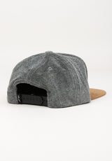 Suede 6-Panel silkygrey Rückenansicht