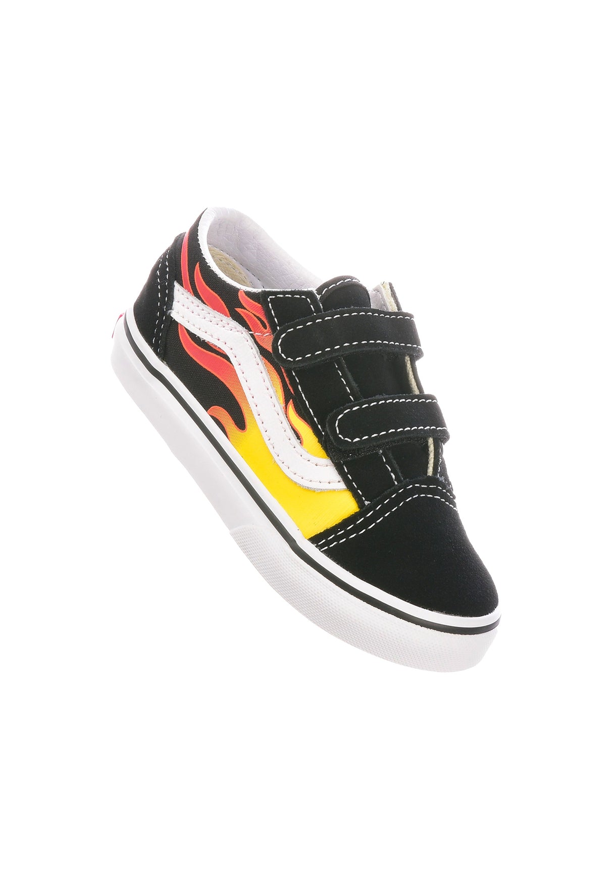 Old Skool V Kids black-truewhite-flame Vorderansicht