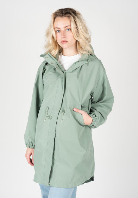 Ella Light Parka cobaltgreen Vorderansicht