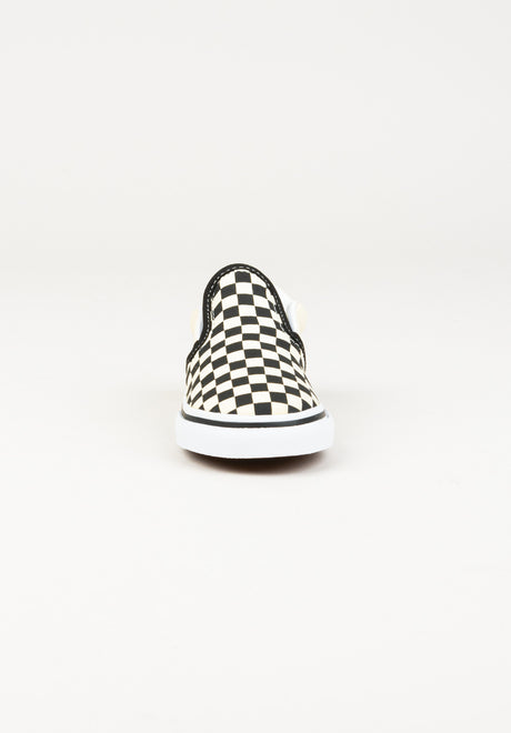Slip-On Kids checkerboard black-white Rückenansicht