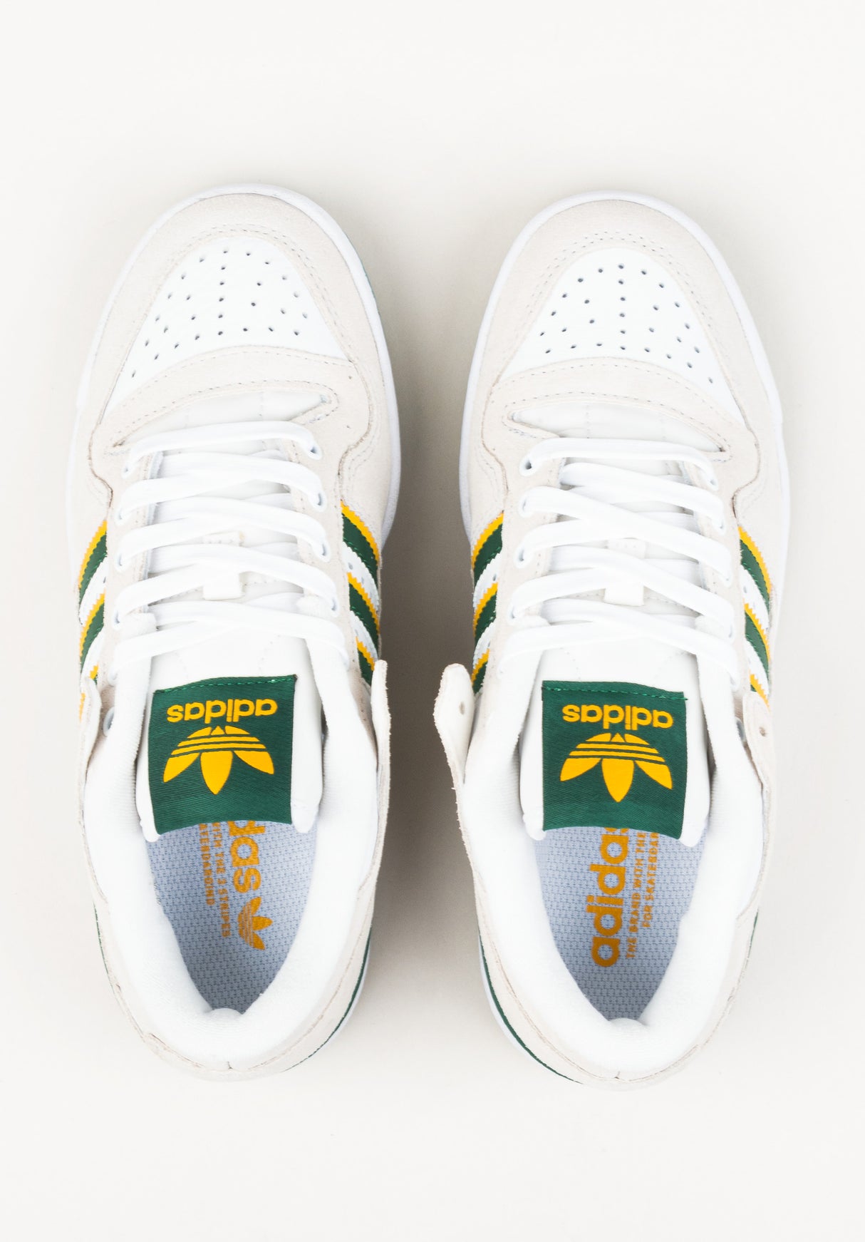 Forum 84 Low ADV white-darkgreen-yellow Close-Up2