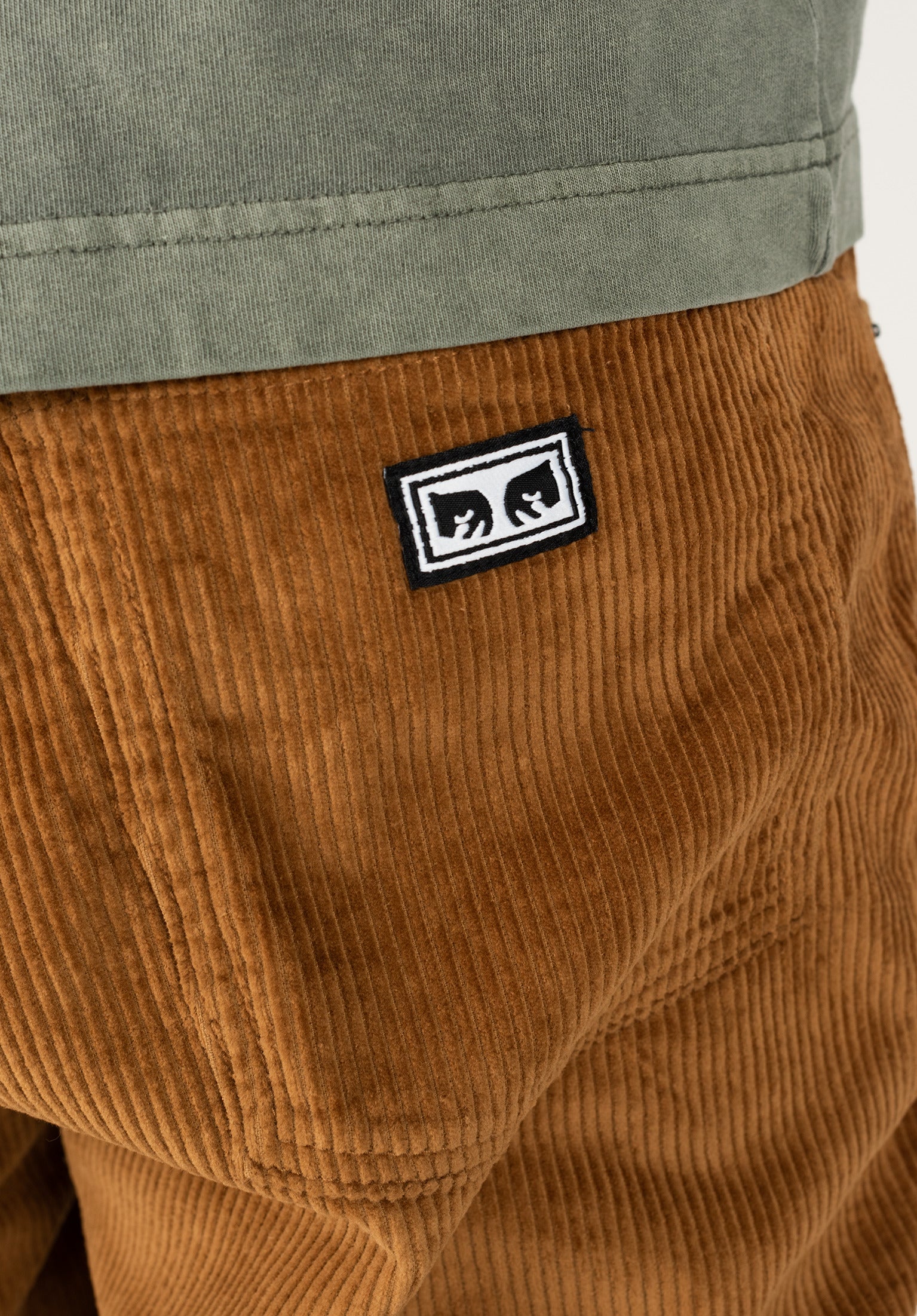 Bigwig Baggy Cordoury OBEY Chino- / Cloth pants in catechuwood for