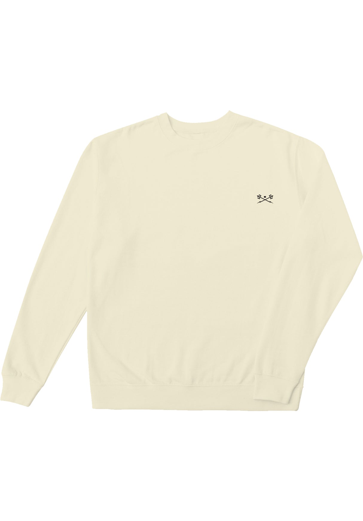 Go-To Pigment Dyed Crew Fleece ivory Vorderansicht