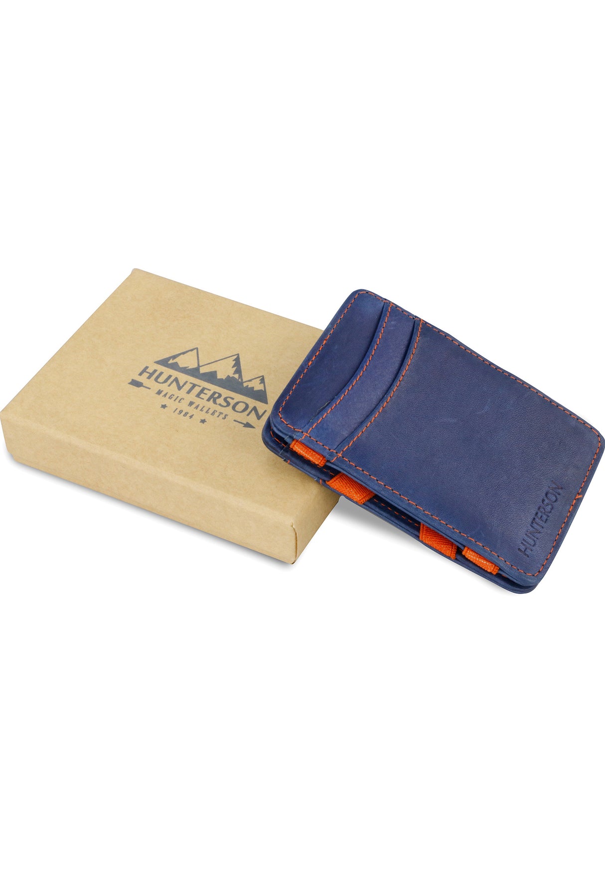 Magic Wallet RFID blue-orange Oberansicht