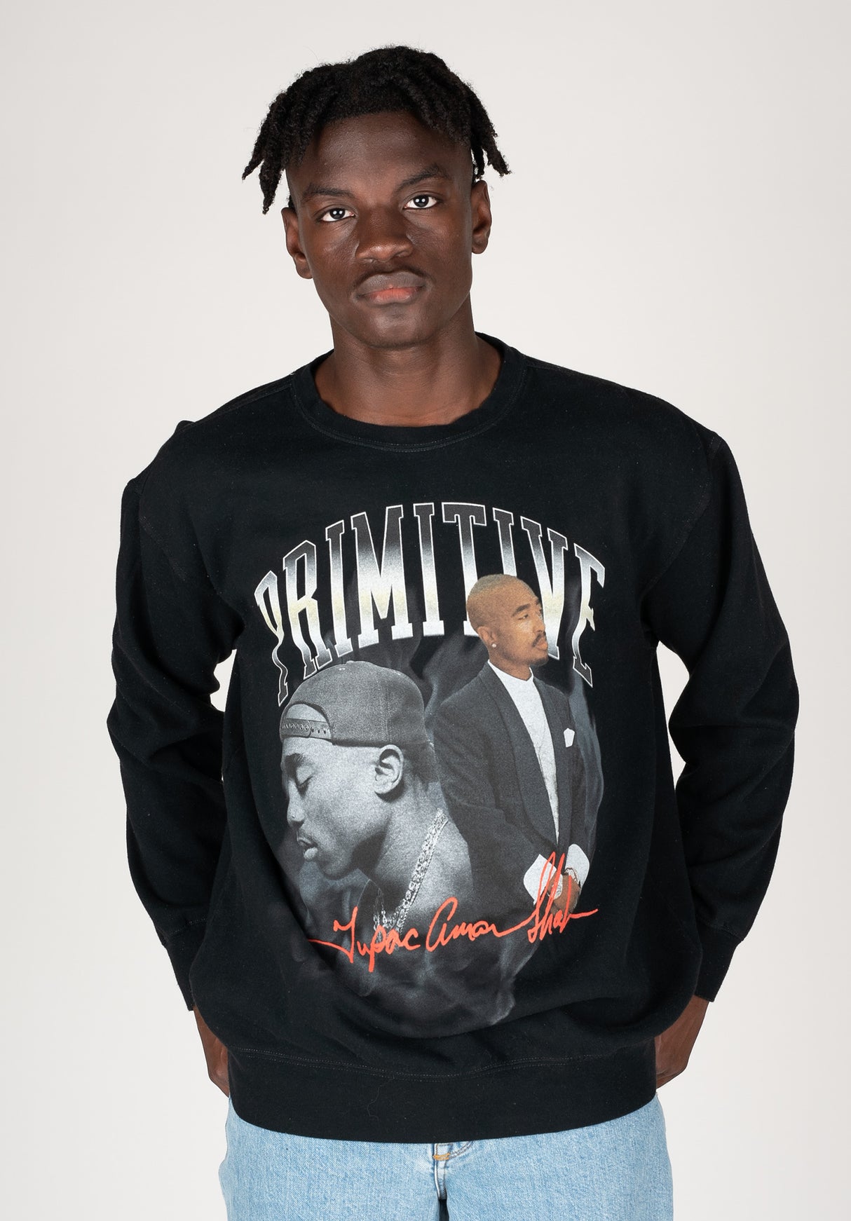 x Tupac Legend Primitive Skateboards Sweatshirt in black for Men – TITUS