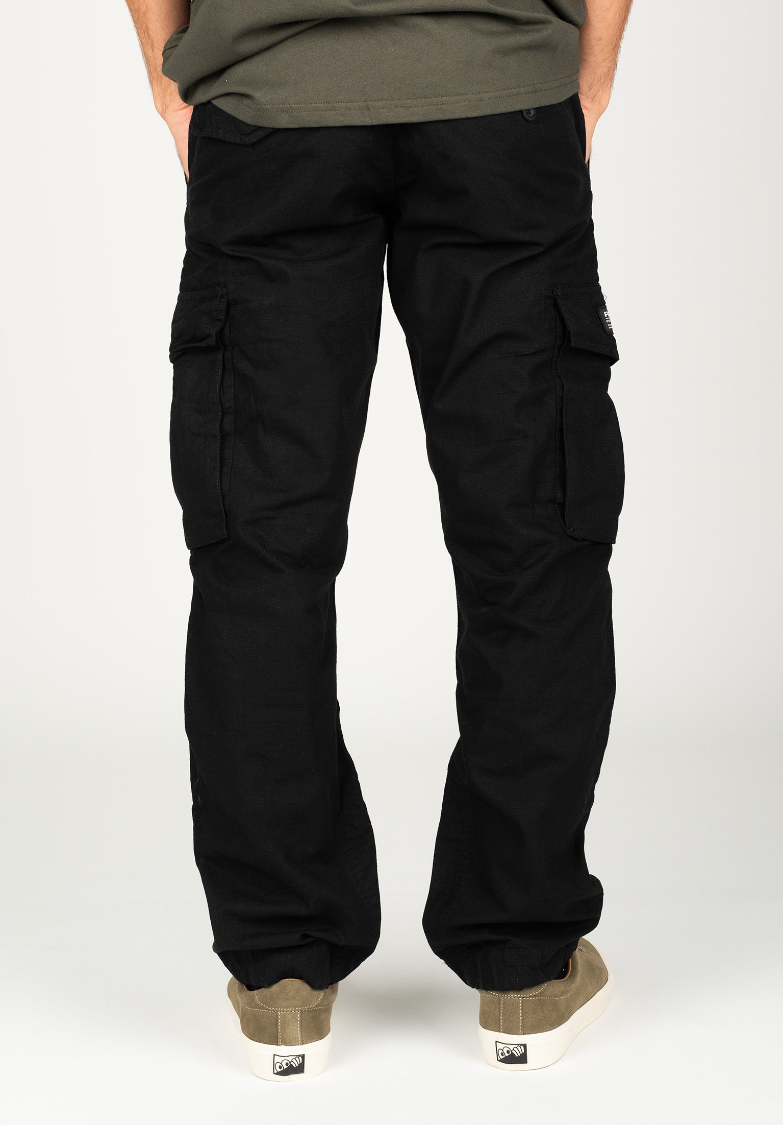 メンズウェア RUFFLOG WAIST BELT LONG PANTS BLACK f62c968d-28b6-41bf-80e4-