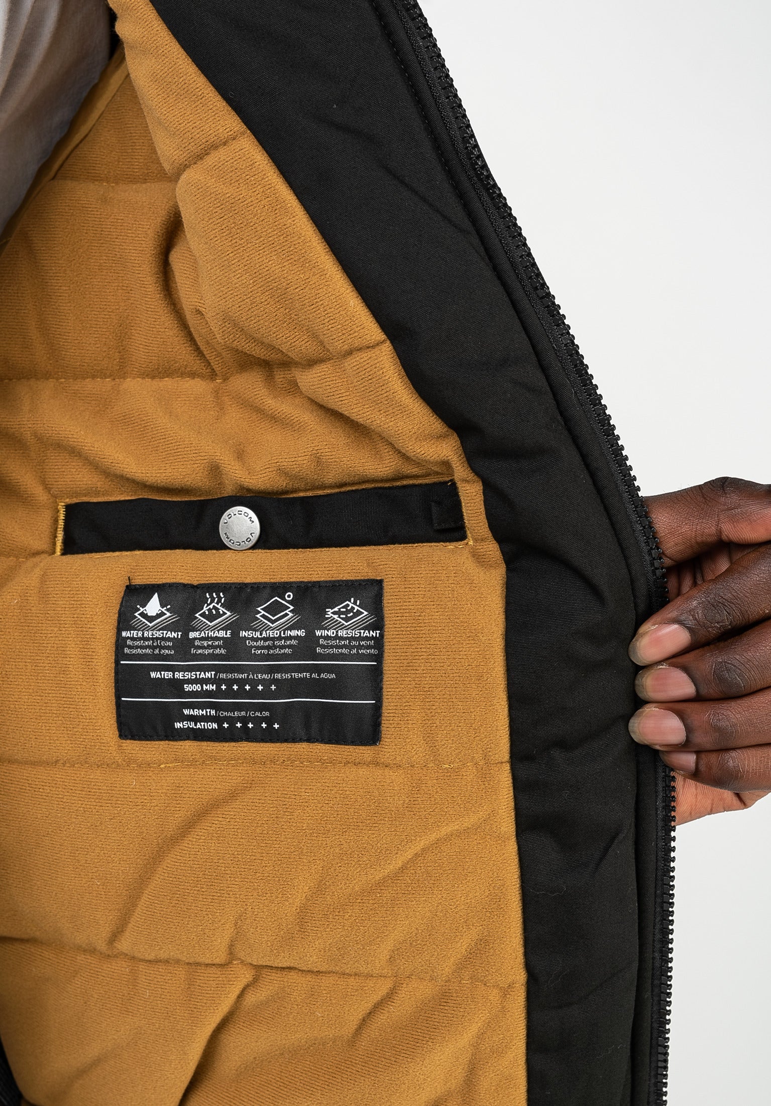 Hernan 5K Volcom Winter Jackets in black for men – TITUS