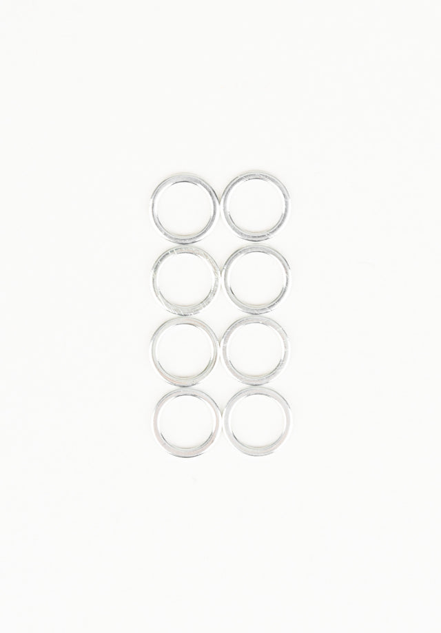 8 mm Speedrings silver Vorderansicht