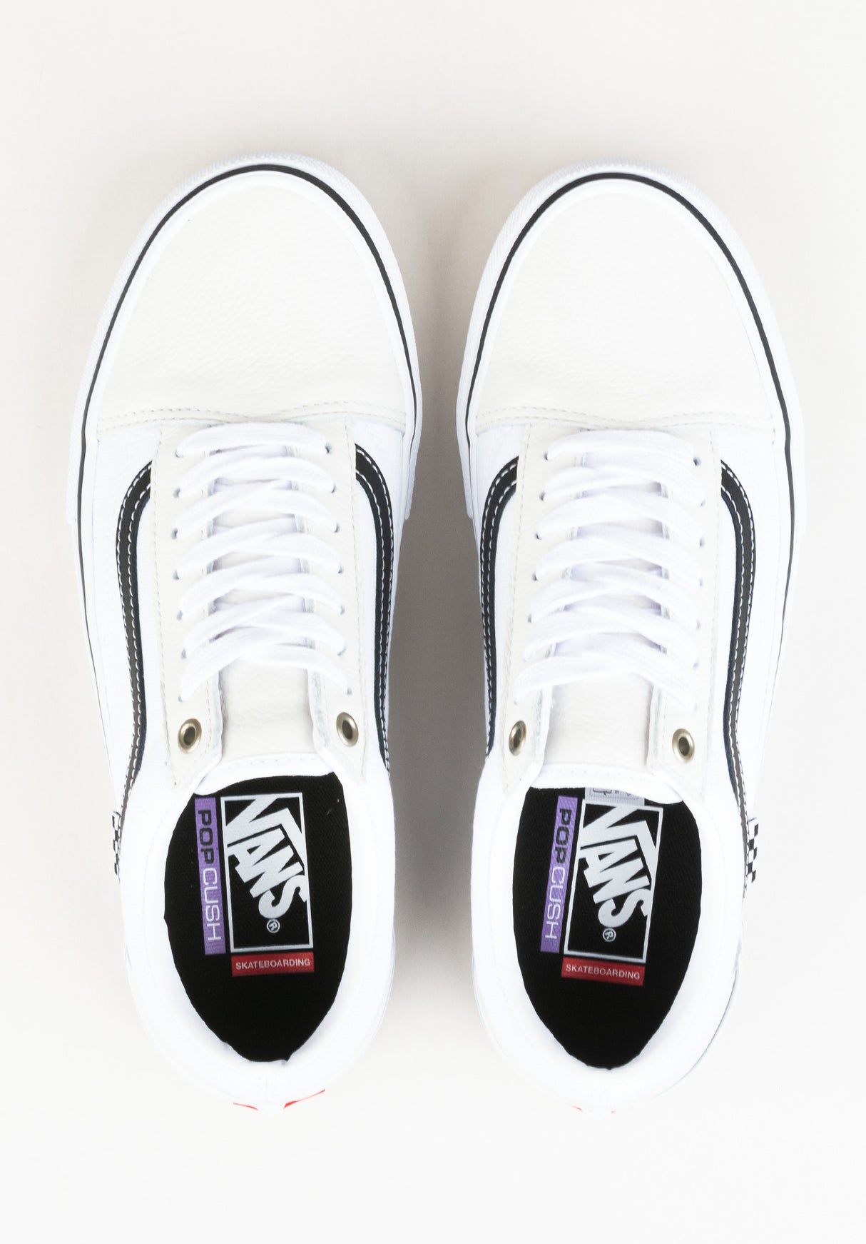 Skate Old Skool leatherwhite-white Close-Up2
