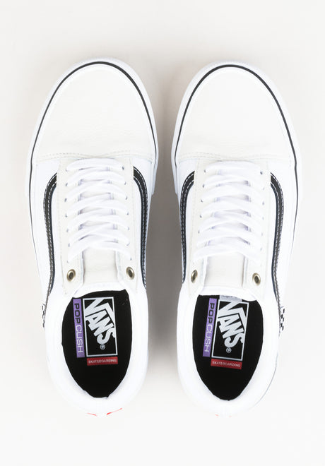 Skate Old Skool leatherwhite-white Close-Up2