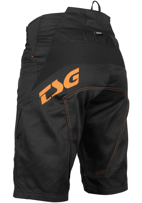 AK4 Bike Shorts black-orange Rückenansicht