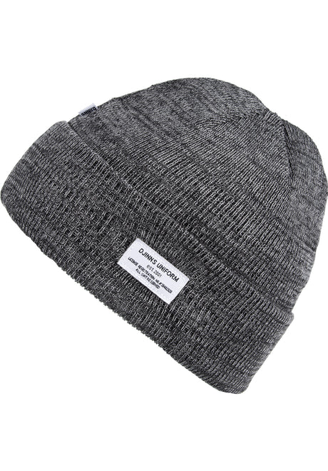 Turnup Beanie Seafarer charcoal Vorderansicht