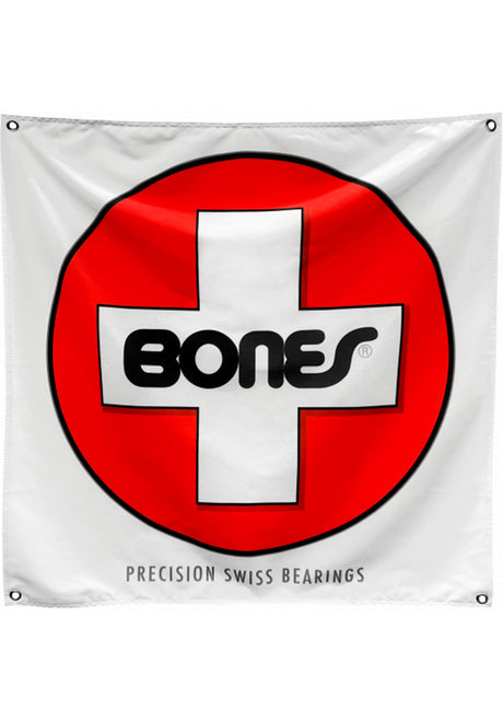 Swiss Cloth Banner white-red Vorderansicht