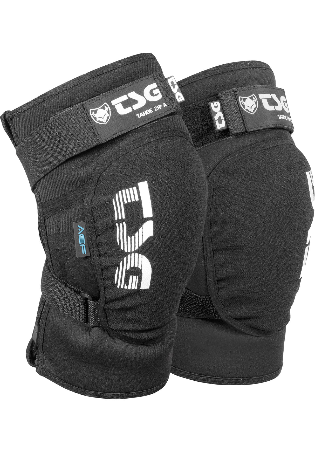 Kneeguard Tahoe Zip A black Vorderansicht