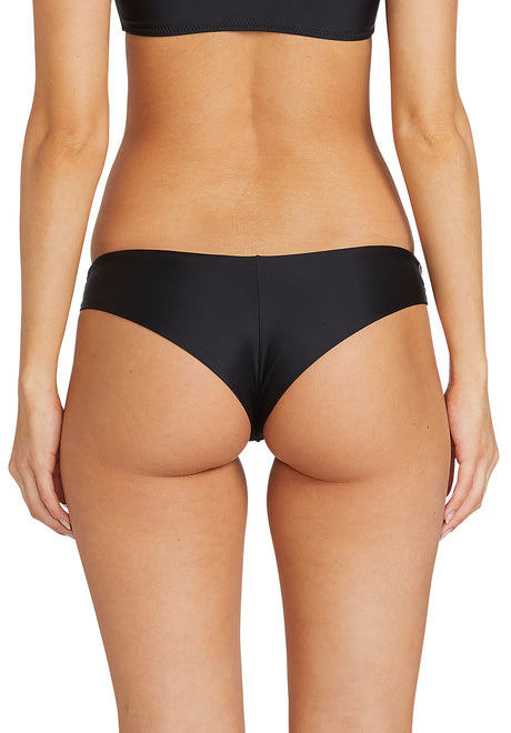 Simply Solid Cheekini Bikini-Bottom black Rückenansicht