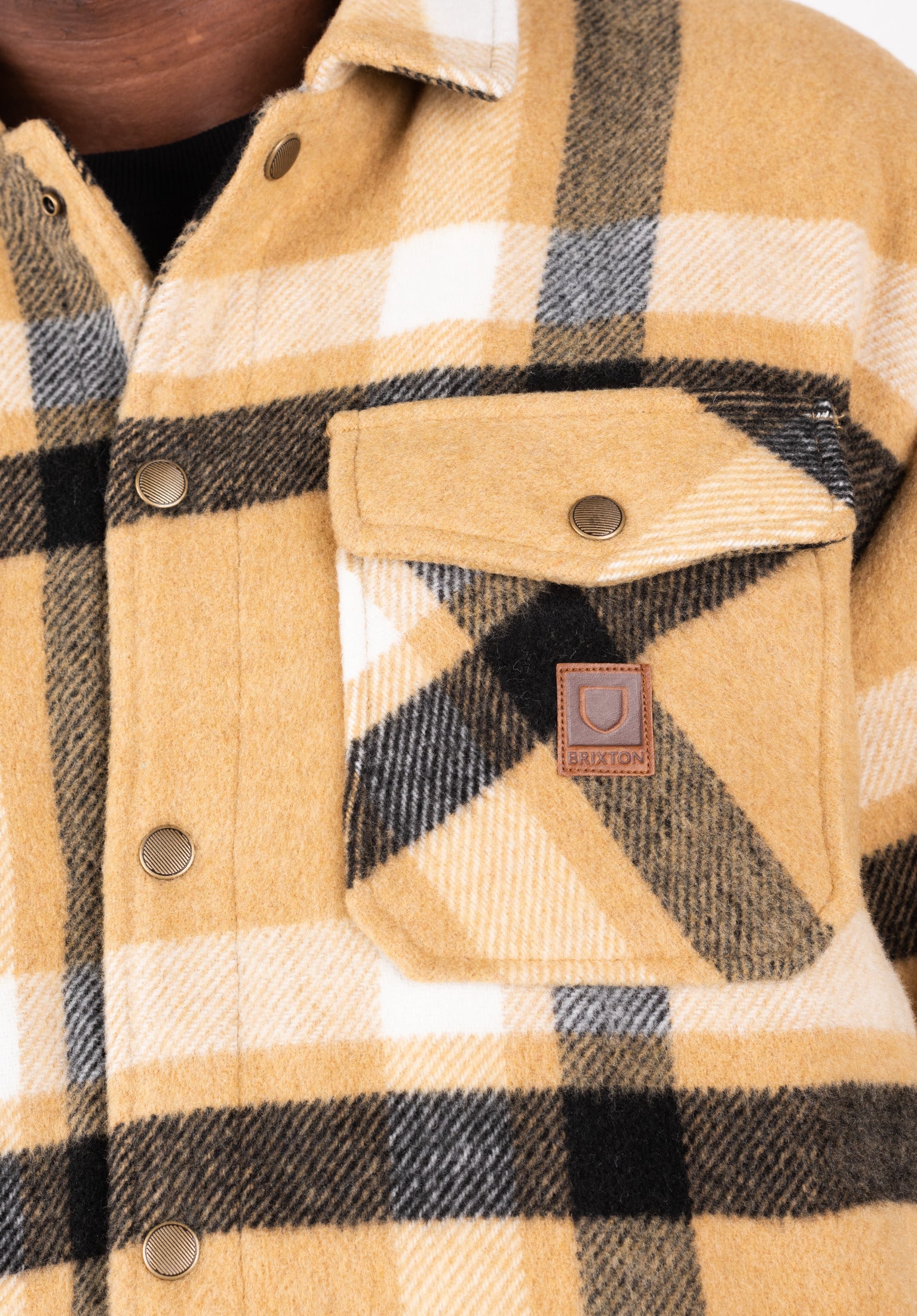 ジャケット・アウター BRIXTON DURHAM LINED JACKET / Off white Brixton Durham Lined Jacket - white (antelope/off white/black)