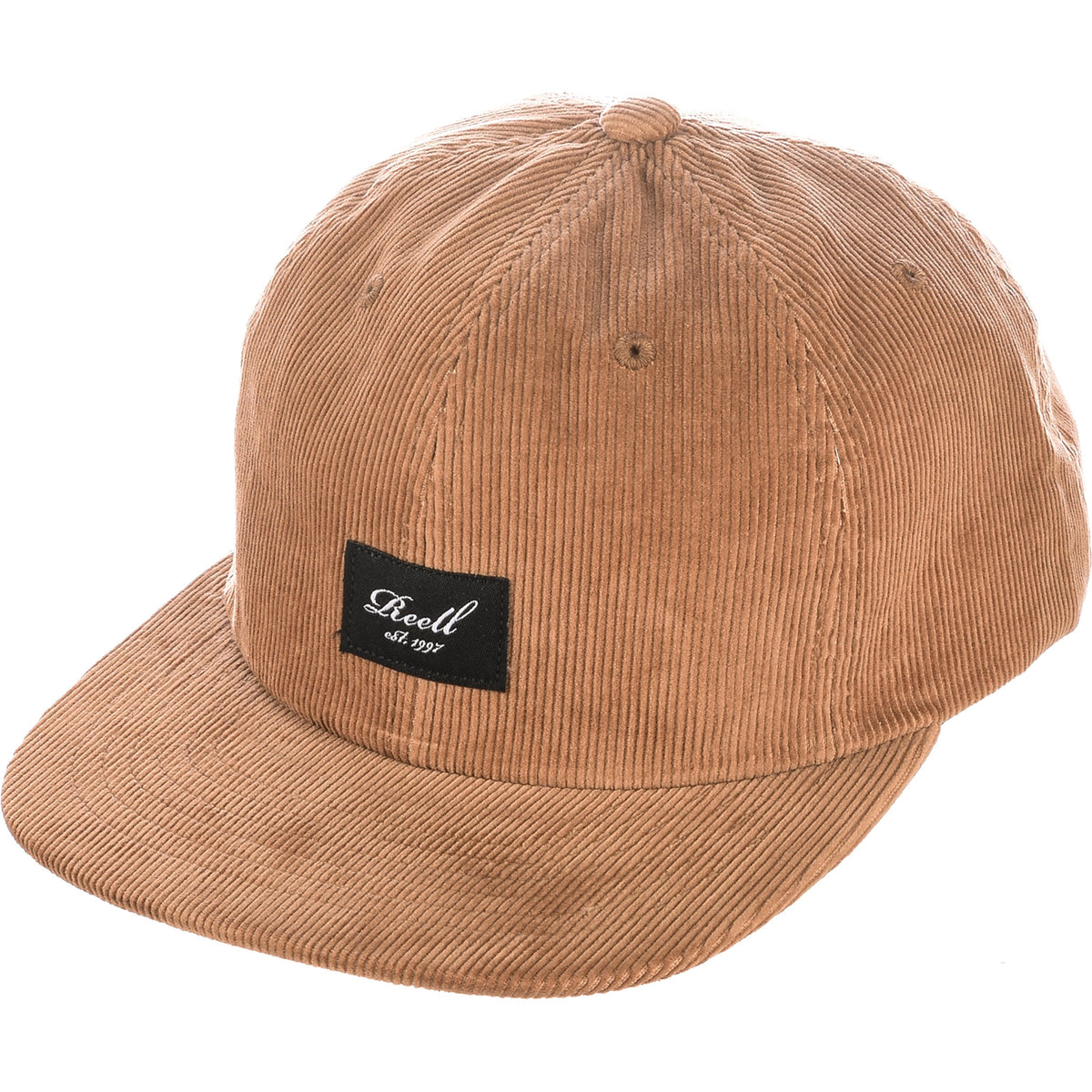 Flat 6 Panel Reell Cap in copperbrown-cord – TITUS