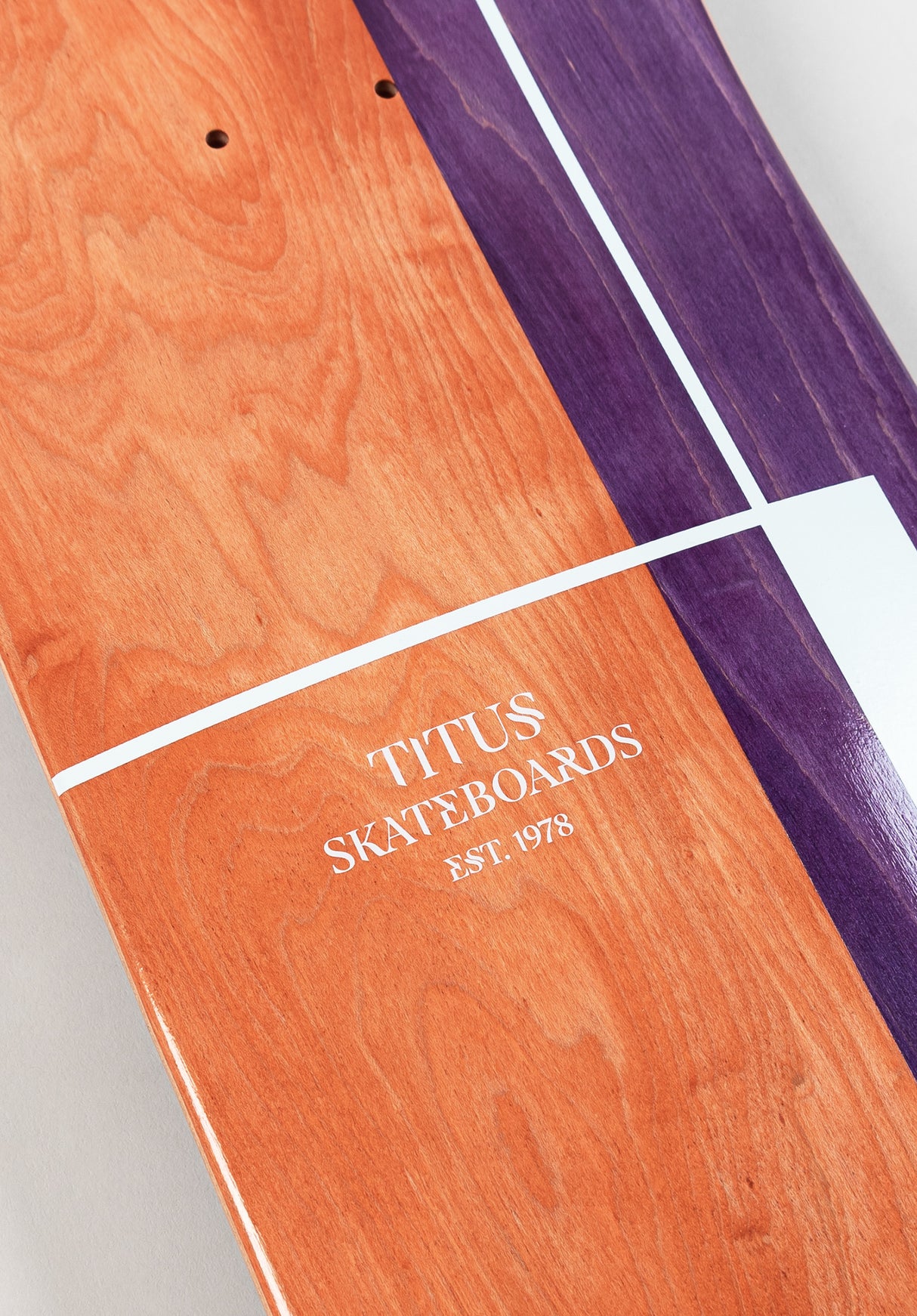 Split Veneer orange-purple Close-Up2