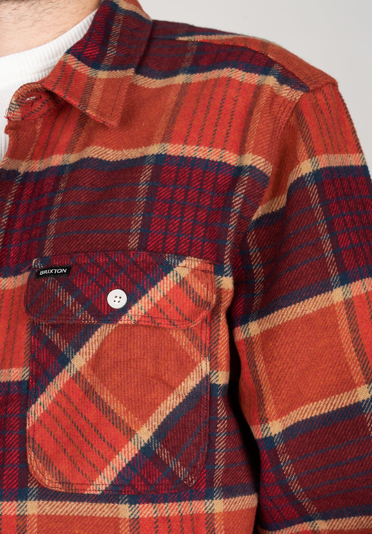 Bowery Flannel mahogany-burnthenna-marsred Rückenansicht