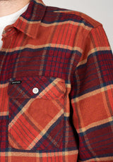 Bowery Flannel mahogany-burnthenna-marsred Rückenansicht