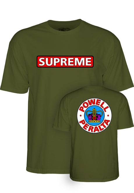 Powell-Peralta Supreme T-Shirt military-green – Front view