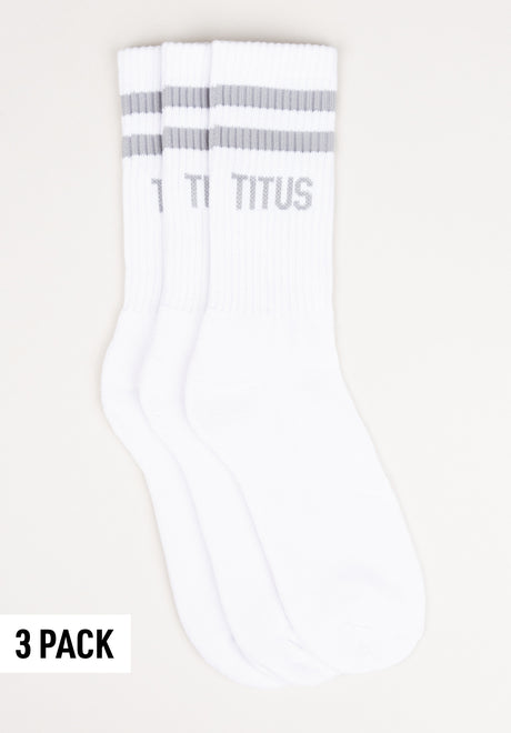 Socks 3 Pack white-grey Vorderansicht